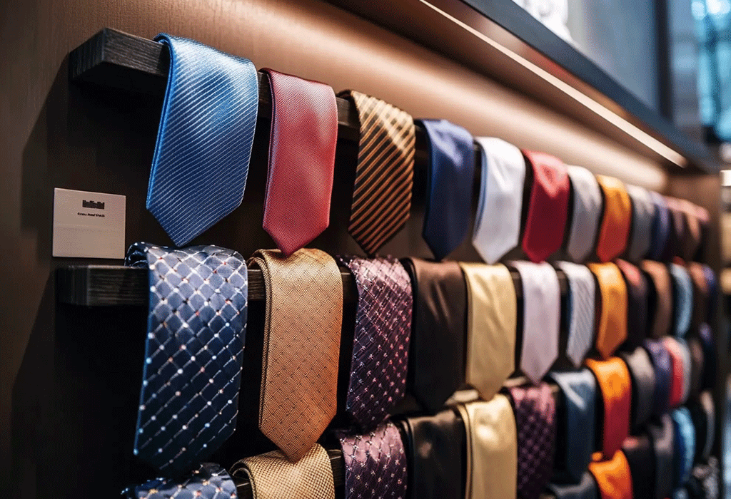large variety of neckties