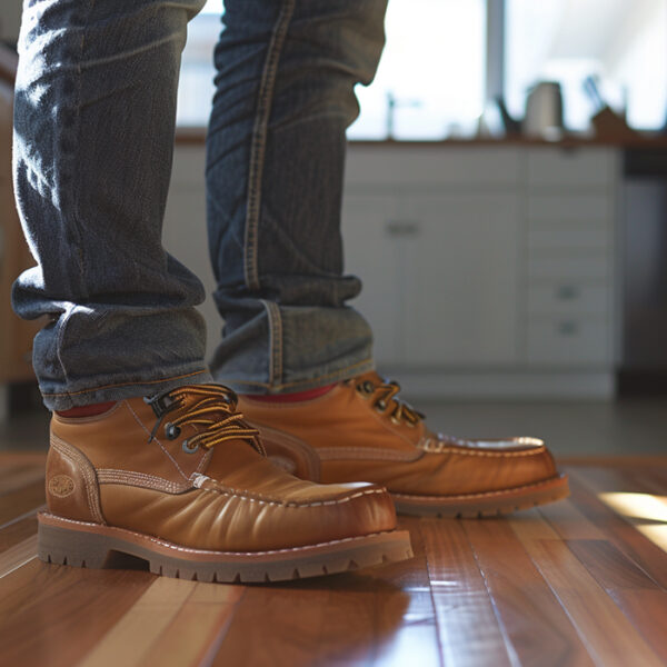 red wing boots styled with jeans