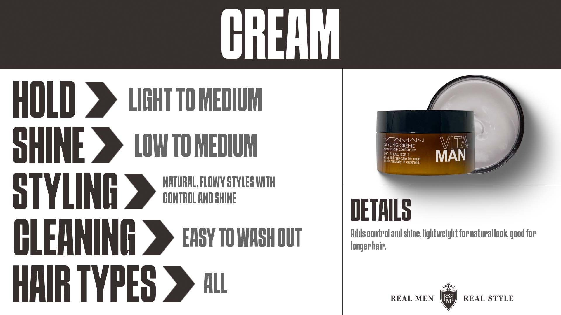 hair cream features