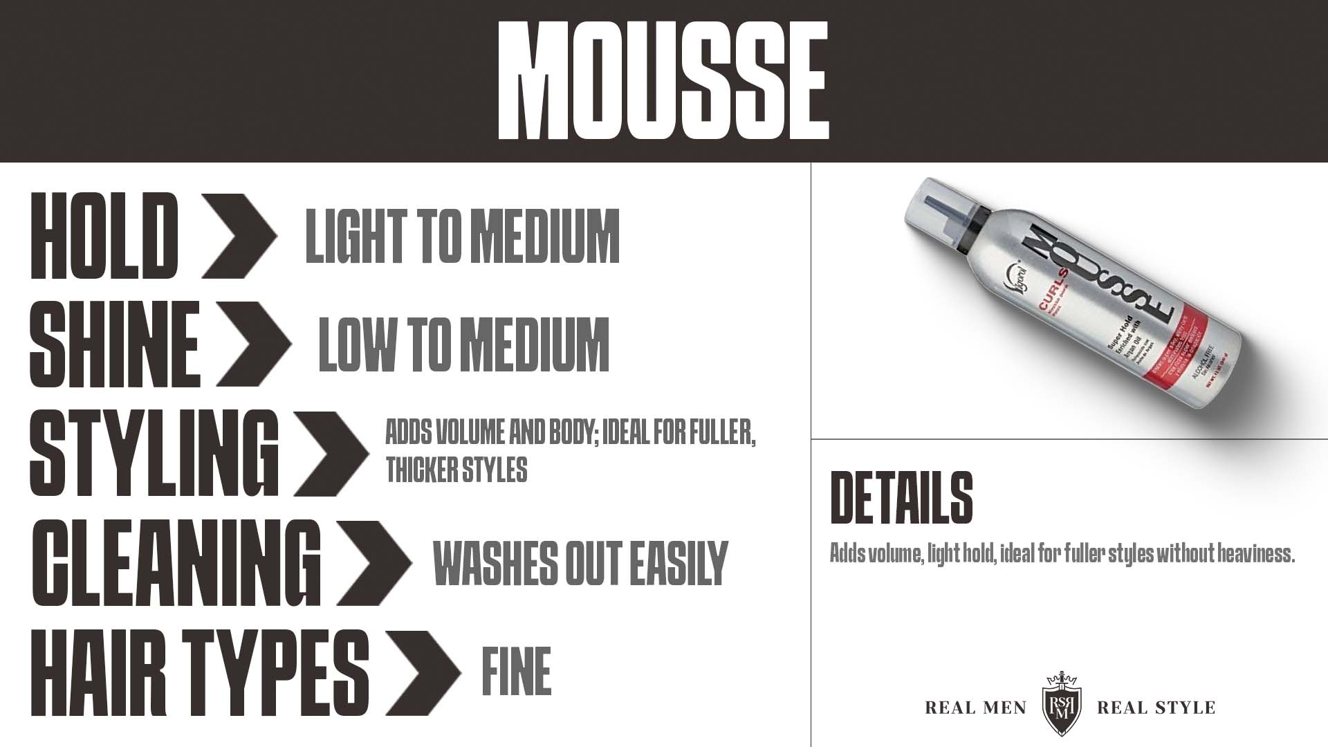 hair mousse features