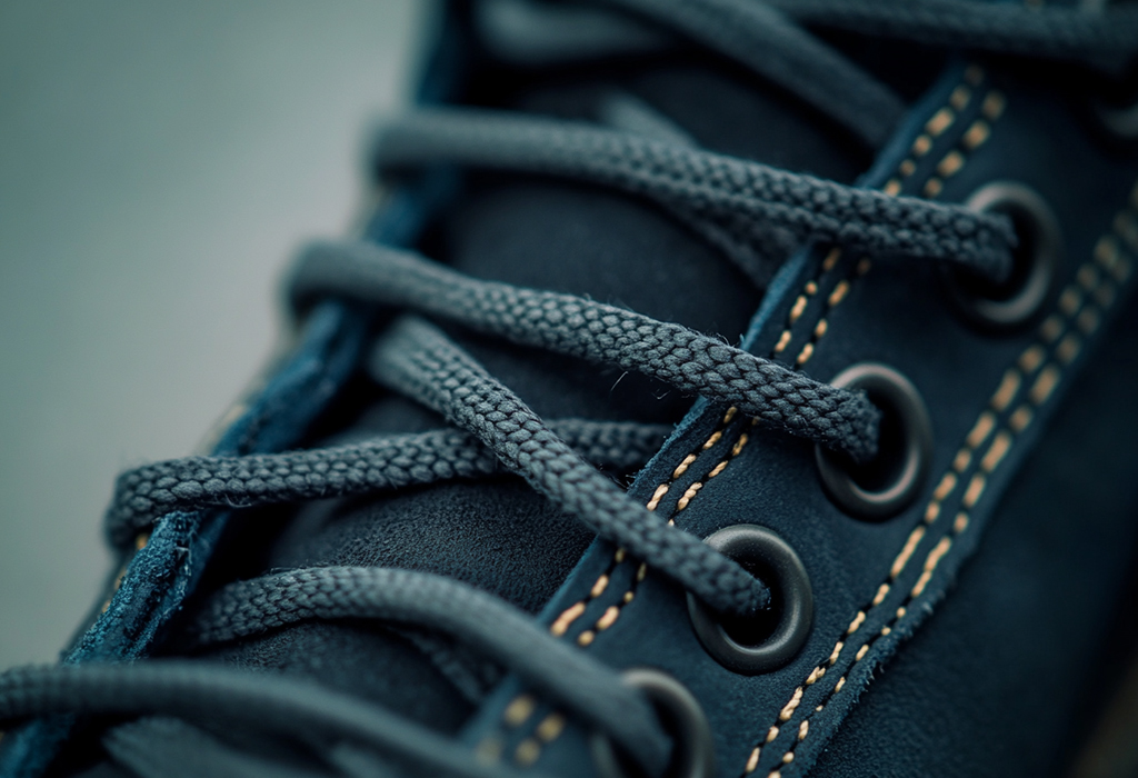 shoe lace on boot