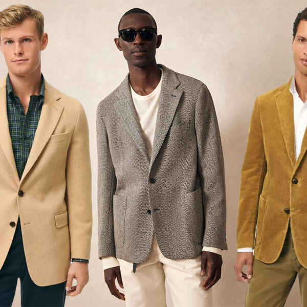 three men wearing casual blazers