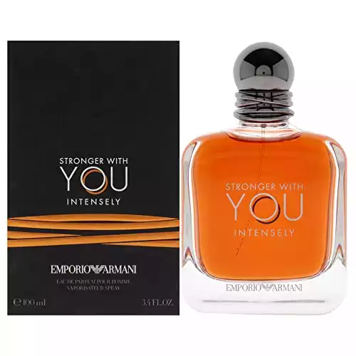 Giorgio Armani Emporio Stronger With You Intensely for Men Eau De Parfum 3.4 Fl Oz